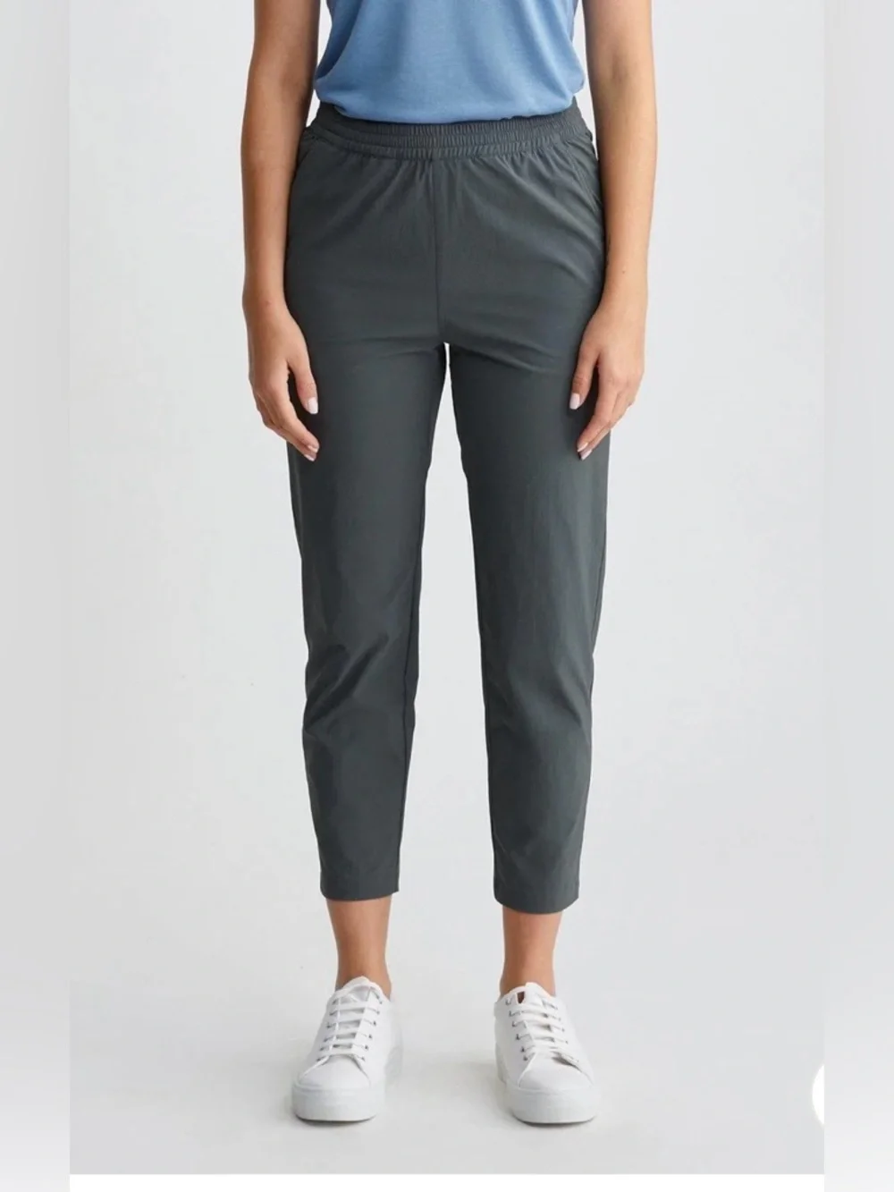 Seadon Women’s Pants Helios Cropped Pants in RiverRock Charcoal NWT size Small - Picture 3 of 14